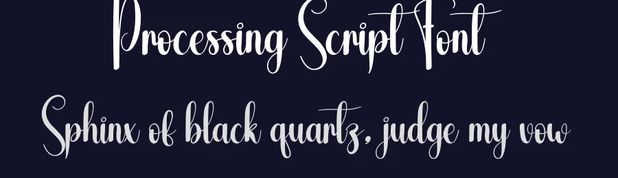 Processing Script Font by andikastudio — Script Handwritten Font — thumbnail 2