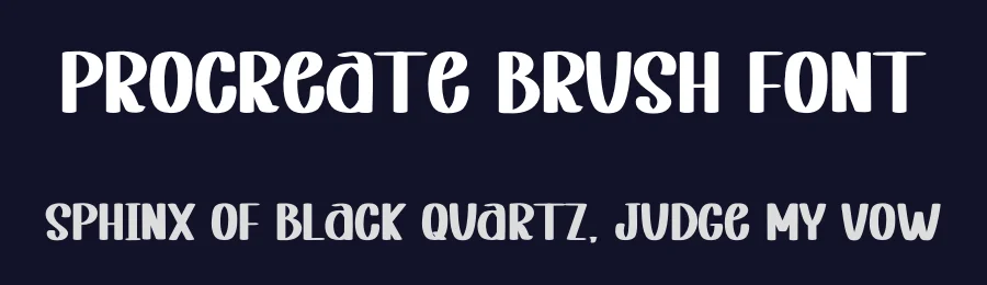 Procreate Brush Font by inermediaSTUDIO — Display Font — thumbnail 2
