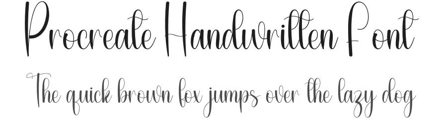 Procreate Handwritten Font by andikastudio — Script Handwritten Font