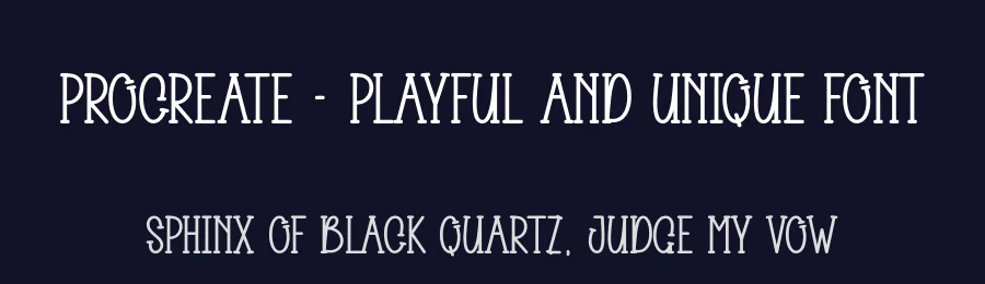 Procreate – Playful And Unique Font by andikastudio — Display Font — thumbnail 2
