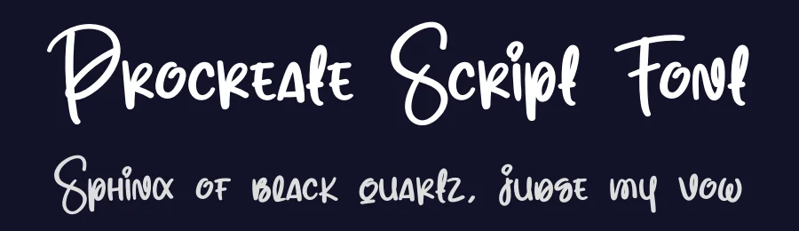Procreate Script Font by creativeletter — Script Handwritten Font — thumbnail 2