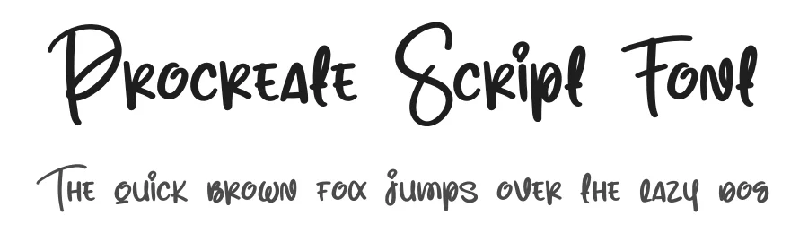 Procreate Script Font by creativeletter — Script Handwritten Font