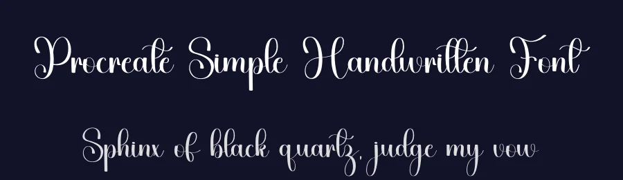 Procreate Simple Handwritten Font by freshtypeink — Script Handwritten Font — thumbnail 2