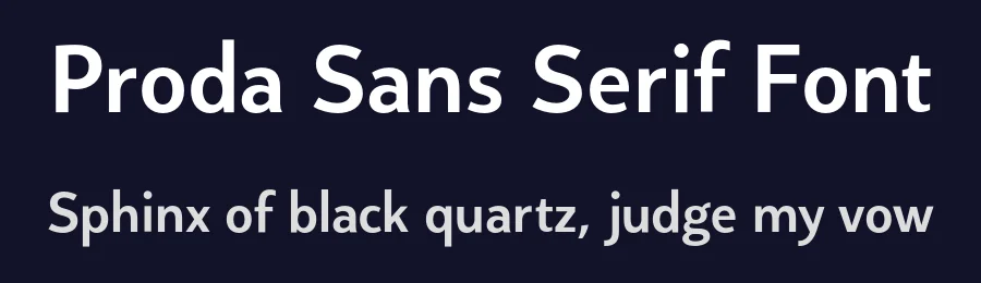 Proda Sans Serif Font by Nasir Udin — Sans Serif Font — thumbnail 2