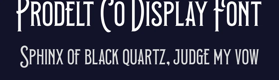 Prodelt Co Display Font by Graptail Studio — Display Font — thumbnail 2