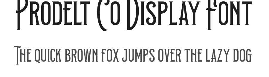 Prodelt Co Display Font by Graptail Studio β Display Font