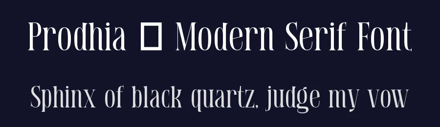 Prodhia – Modern Serif Font by hyperactype — Display Font — thumbnail 2