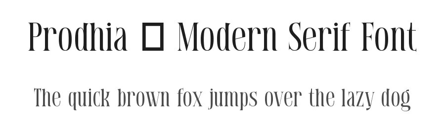 Prodhia โ Modern Serif Font by hyperactype โ Display Font