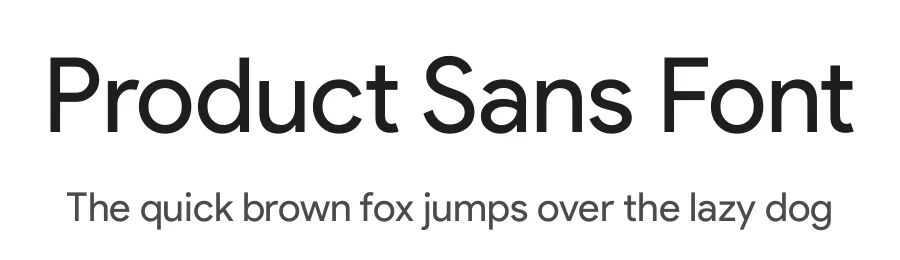 Product Sans Font by google — Sans Serif Font