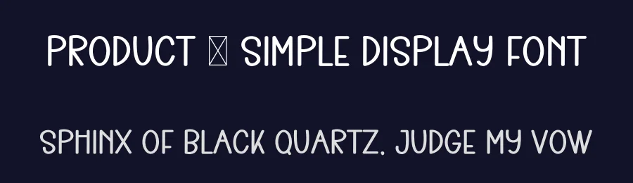 Product – Simple Display Font by freshtypeink — Display Font — thumbnail 2