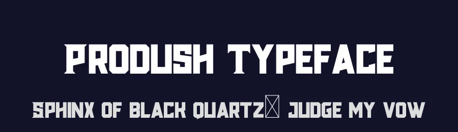 Prodush Typeface by 24Design Studios — Display Font — thumbnail 2