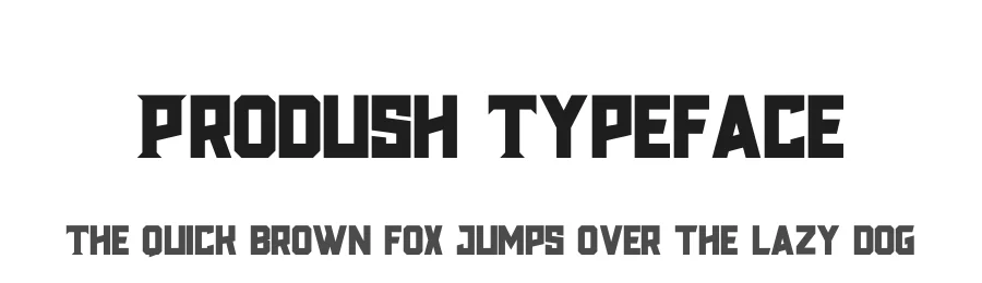 Prodush Typeface by 24Design Studios — Display Font
