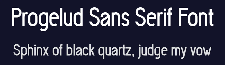 Progelud Sans Serif Font by Beary Type Studio — Sans Serif Font — thumbnail 2