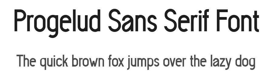 Progelud Sans Serif Font by Beary Type Studio — Sans Serif Font