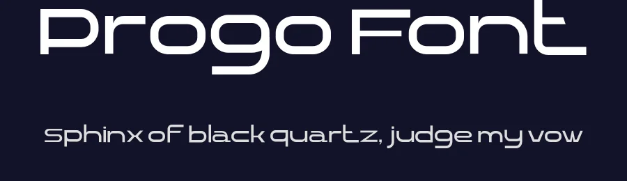 Progo Font by JVMIYO — Display Font — thumbnail 2