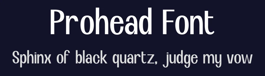 Prohead Font by roomspace.cl — Sans Serif Font — thumbnail 2