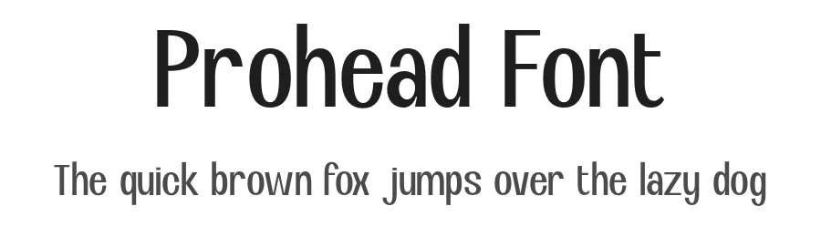 Prohead Font by roomspace.cl — Sans Serif Font