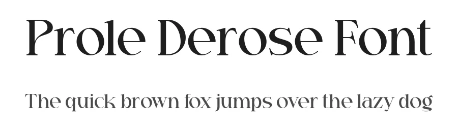 Prole Derose Font by Marvadesign — Serif Font