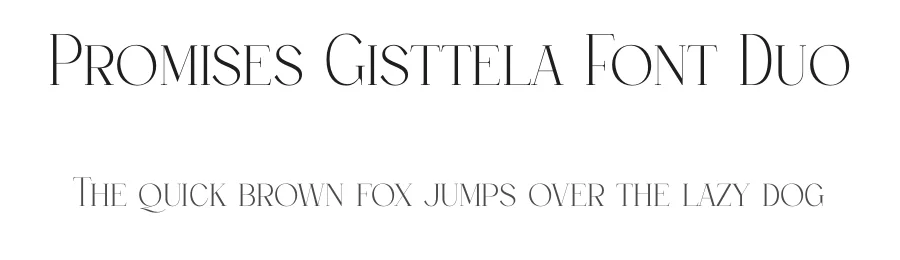 Promises Gisttela Font Duo by Storytype — Serif Font
