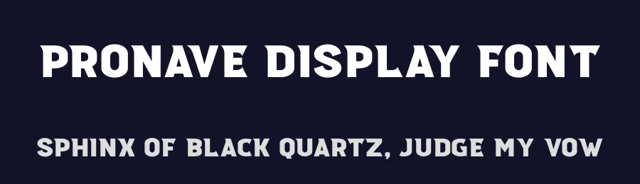Pronave Display Font by Almarkha Type — Display Font — thumbnail 2