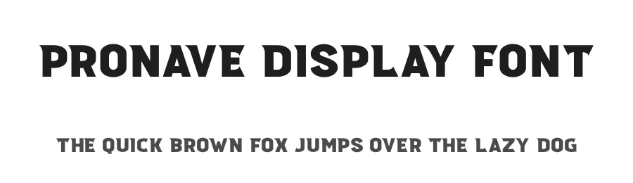Pronave Display Font by Almarkha Type — Display Font