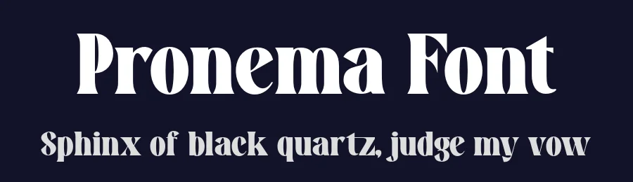 Pronema Font by tebaltipiss — Serif Font — thumbnail 2