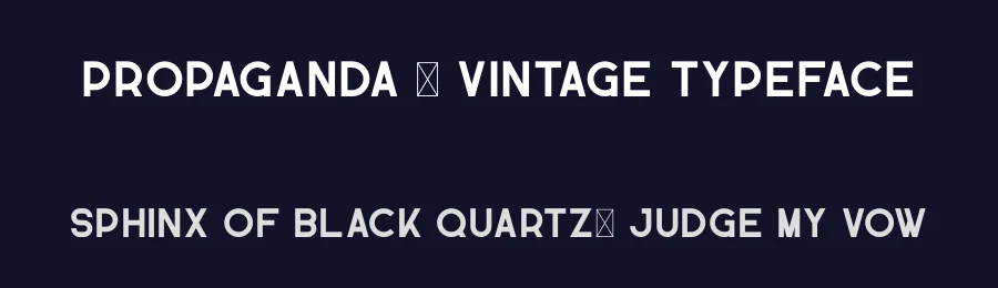 Propaganda – Vintage Typeface by vp_creative_shop — Decorative Font — thumbnail 2