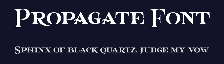 Propagate Font by Graptail — Serif Font — thumbnail 2