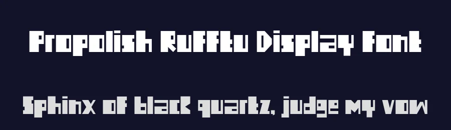 Propolish Rufftu Display Font by erifqizefont — Decorative Font — thumbnail 2