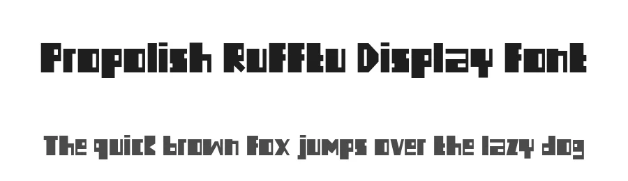 Propolish Rufftu Display Font by erifqizefont β Decorative Font