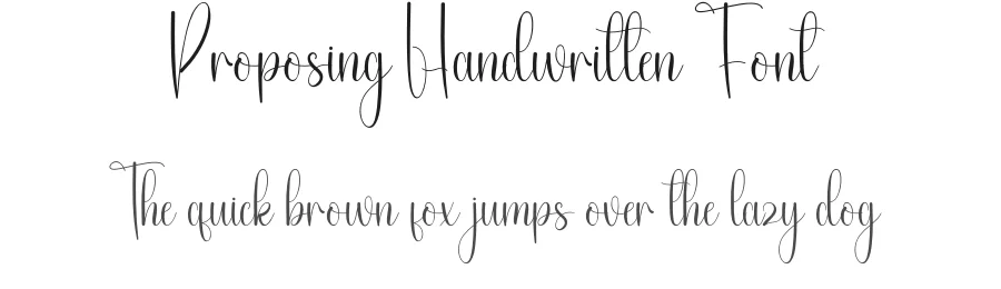 Proposing Handwritten Font by andikastudio — Script Handwritten Font