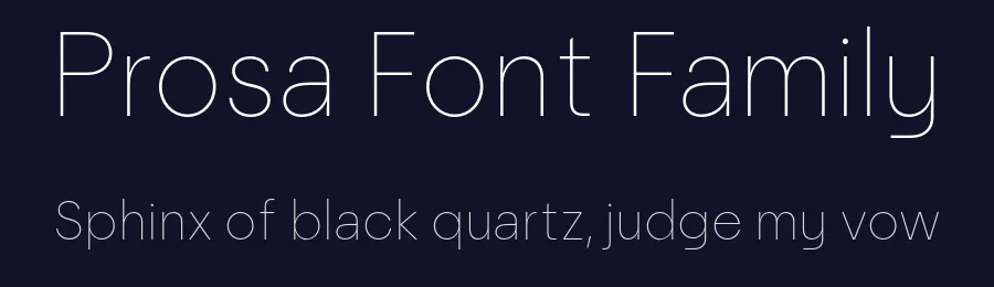 Prosa Font Family by Satori TF — Sans Serif Font — thumbnail 2