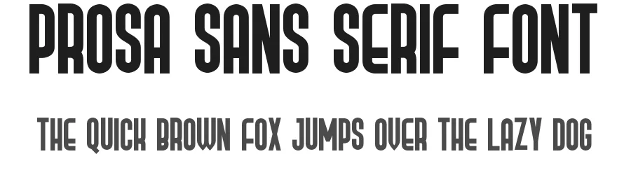 Prosa Sans Serif Font by Gartype Studio — Sans Serif Font