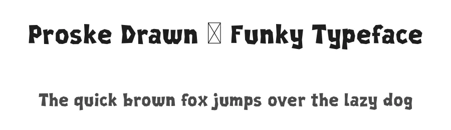 Proske Drawn – Funky Typeface by Lettermine — Display Font