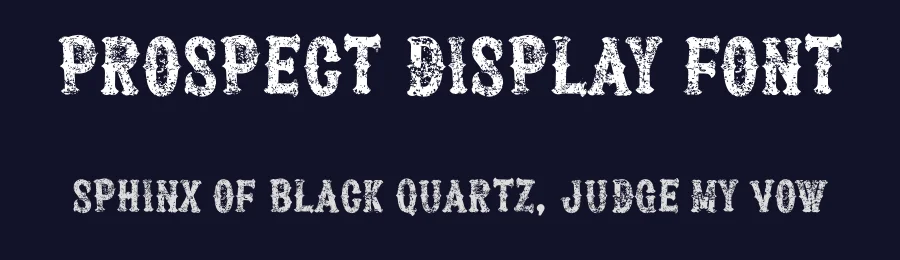 Prospect Display Font by Mans Greback — Display Font — thumbnail 2