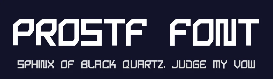 Prostf Font by hayoyuka8 — Display Font — thumbnail 2