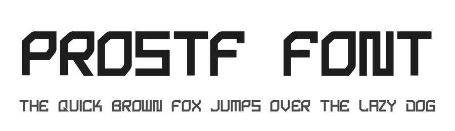 Prostf Font by hayoyuka8 — Display Font