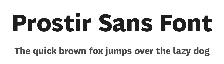 Prostir Sans Font by Kobuzan — Sans Serif Font
