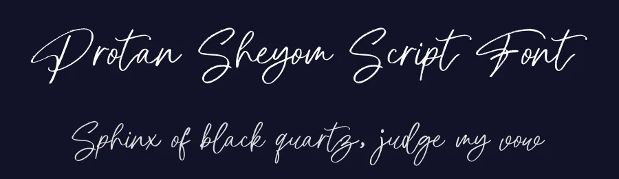Protan Sheyom Script Font by gatype — Script Handwritten Font — thumbnail 2