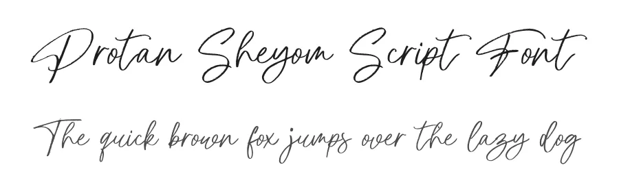 Protan Sheyom Script Font by gatype — Script Handwritten Font