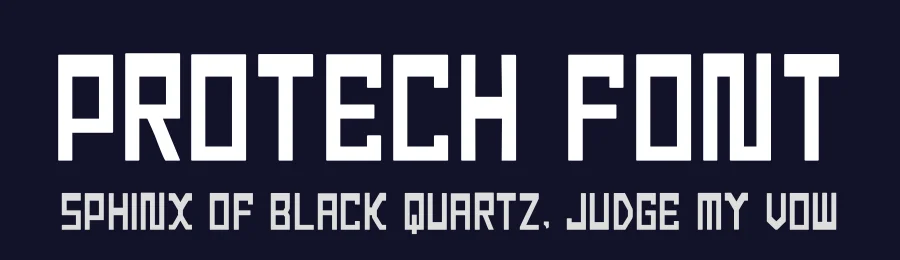 Protech Font by hayoyuka8 — Display Font — thumbnail 2