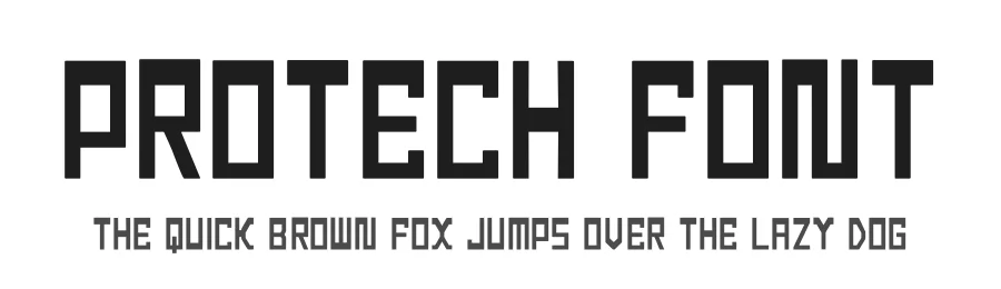 Protech Font by hayoyuka8 — Display Font