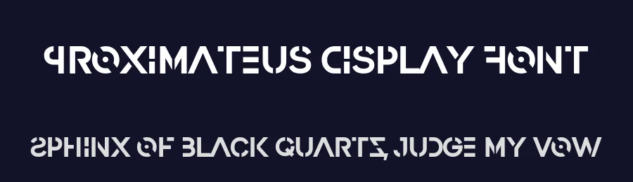 Proximateus Display Font by YanisM — Sans Serif Font — thumbnail 2