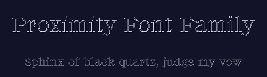 Proximity Font Family by Valerio Monopoli — Display Font — thumbnail 2
