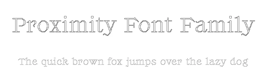 Proximity Font Family by Valerio Monopoli — Display Font