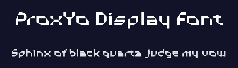 ProxYo Display Font by ffeeaarr — Display Font — thumbnail 2