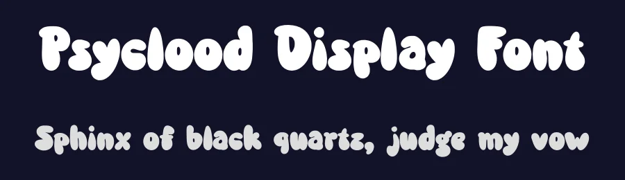 Psyclood Display Font by Sakti Avellin Sa — Display Font — thumbnail 2