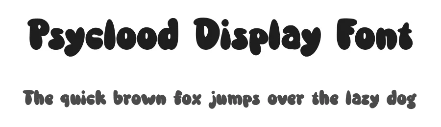 Psyclood Display Font by Sakti Avellin Sa — Display Font
