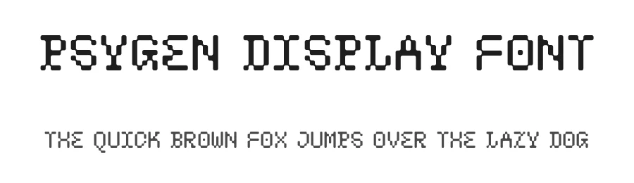 Psygen Display Font by zarmatype — Display Font