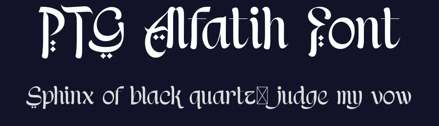 PTG Alfatih Font by portograph — Blackletter Font — thumbnail 2